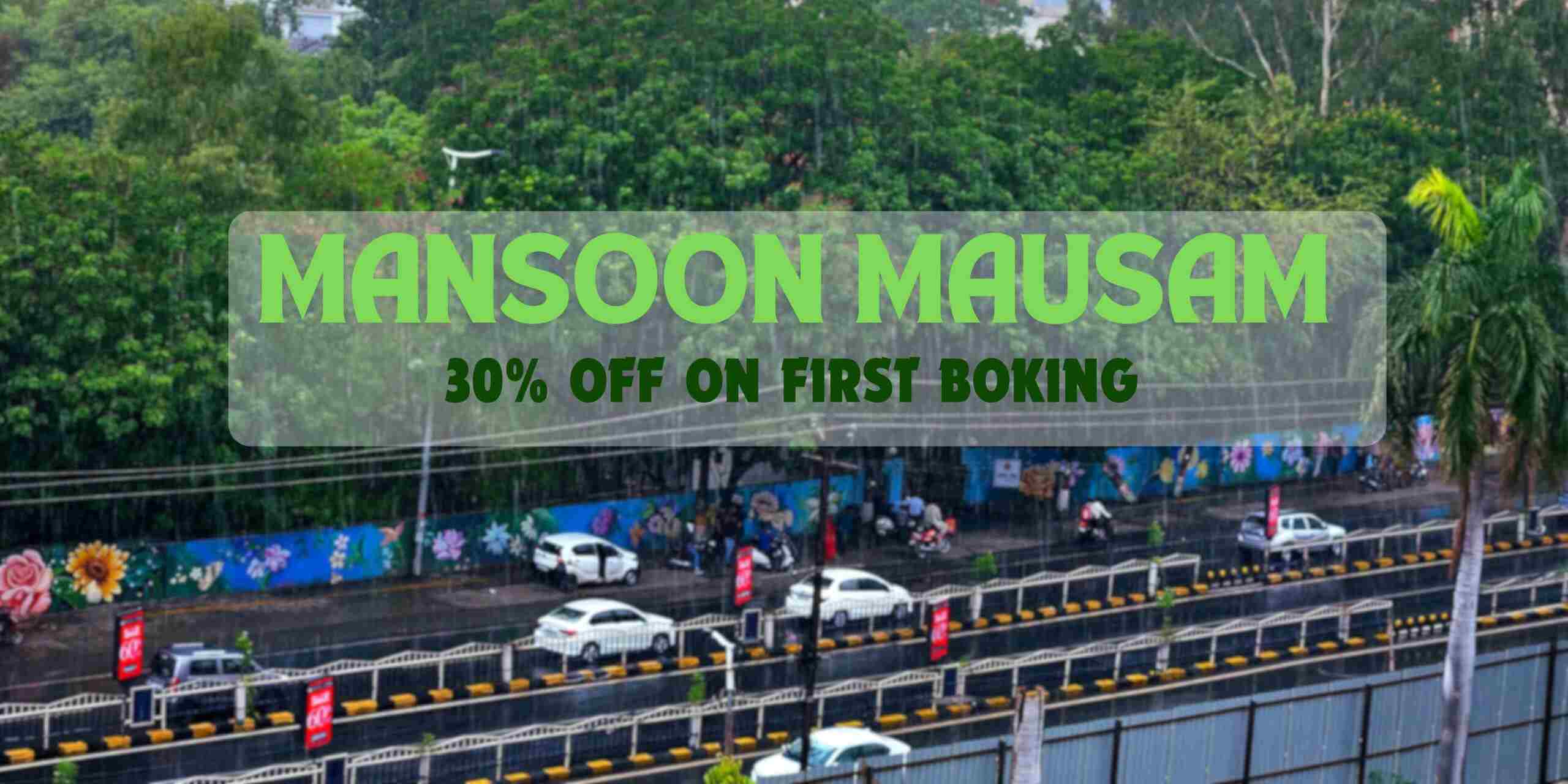 Mansoon Mausam 30% off on first booking – best taxi service in Indore by Dharmika Travels